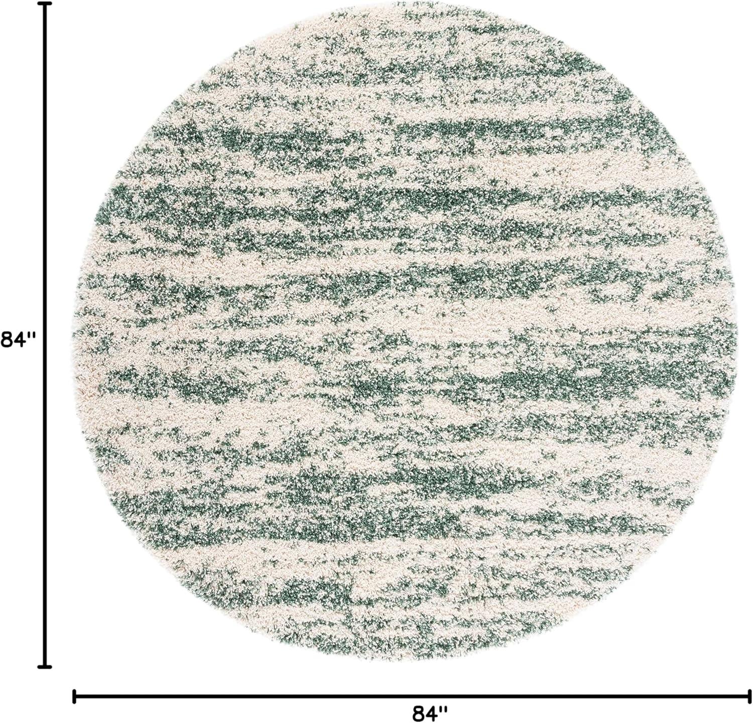 image:imageSAFAVIEH Hudson Shag Collection Area Rug 6 x 9 Ivory amp Beige Modern Design NonShedding amp Easy Care 2inch Thick Ideal for High Traffic Areas in Living Room Bedroom SGH206BIvoryGreen