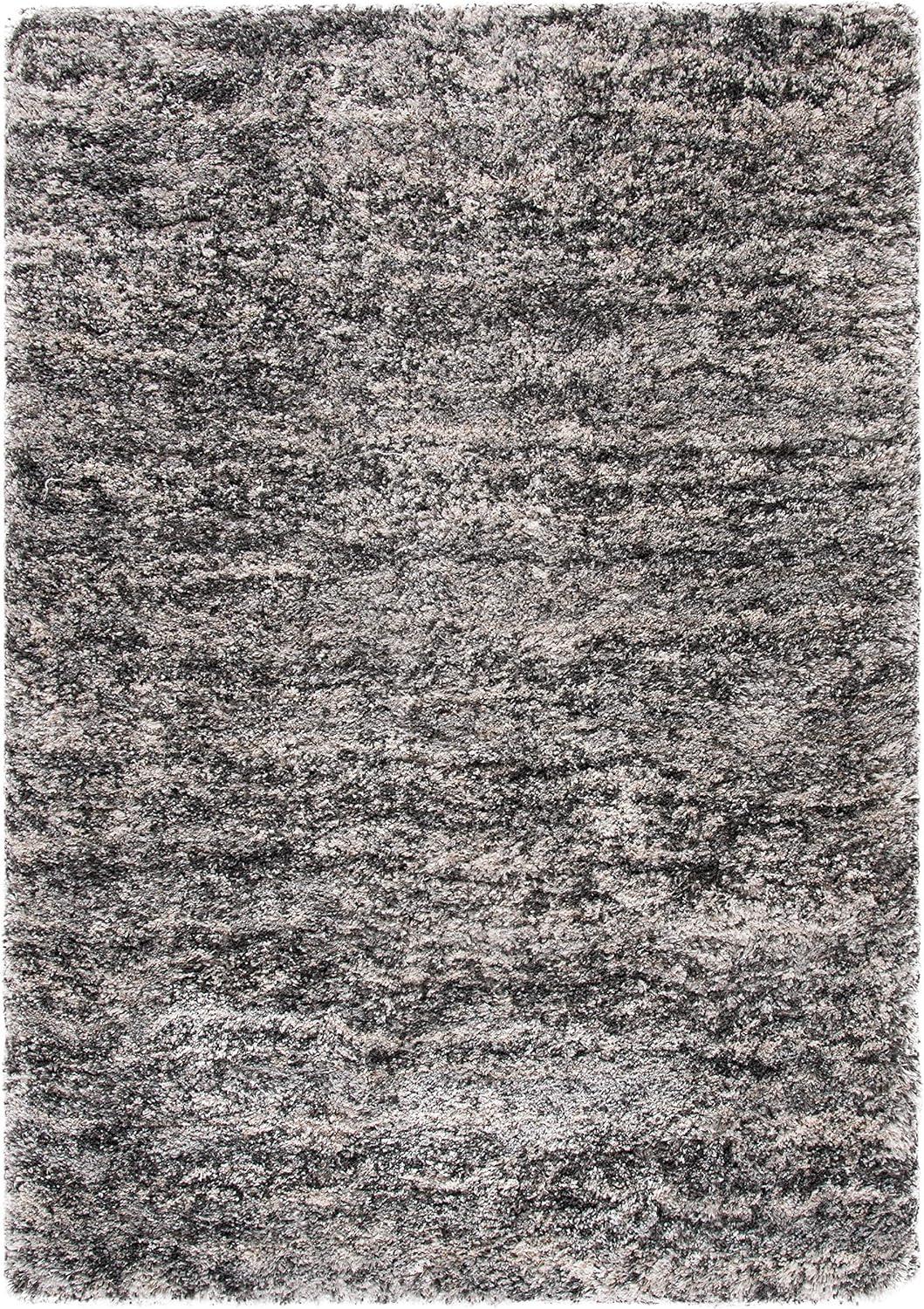 image:imageSAFAVIEH Iceland Shag Collection Area Rug 9 x 12 Cream amp Grey Modern Design Easy Care 25inch Thick Ideal for High Traffic Areas in Living Room Bedroom ISG519AGreyDark Grey