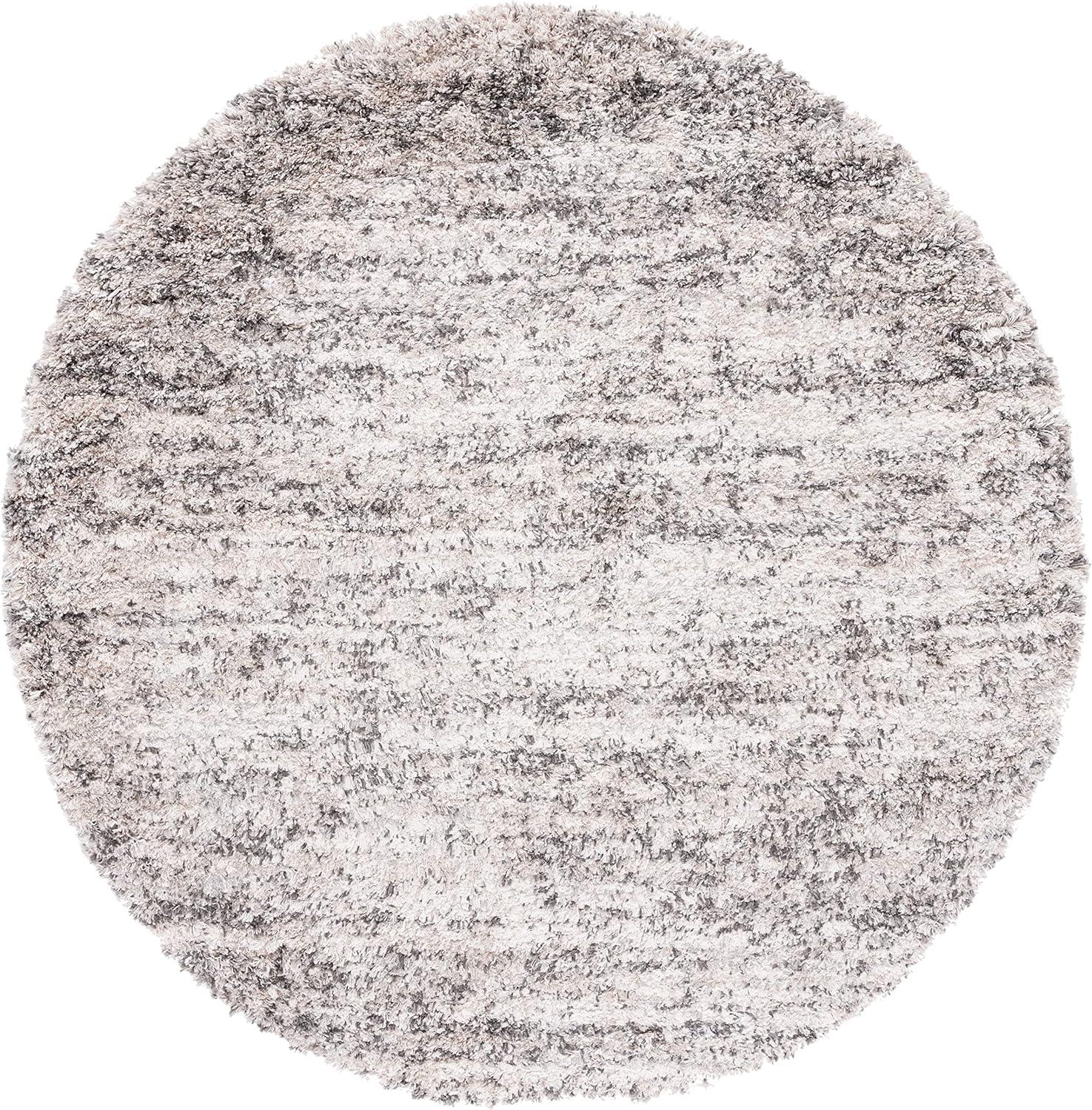 image:imageSAFAVIEH Iceland Shag Collection Area Rug 9 x 12 Cream amp Grey Modern Design Easy Care 25inch Thick Ideal for High Traffic Areas in Living Room Bedroom ISG519ACreamGrey