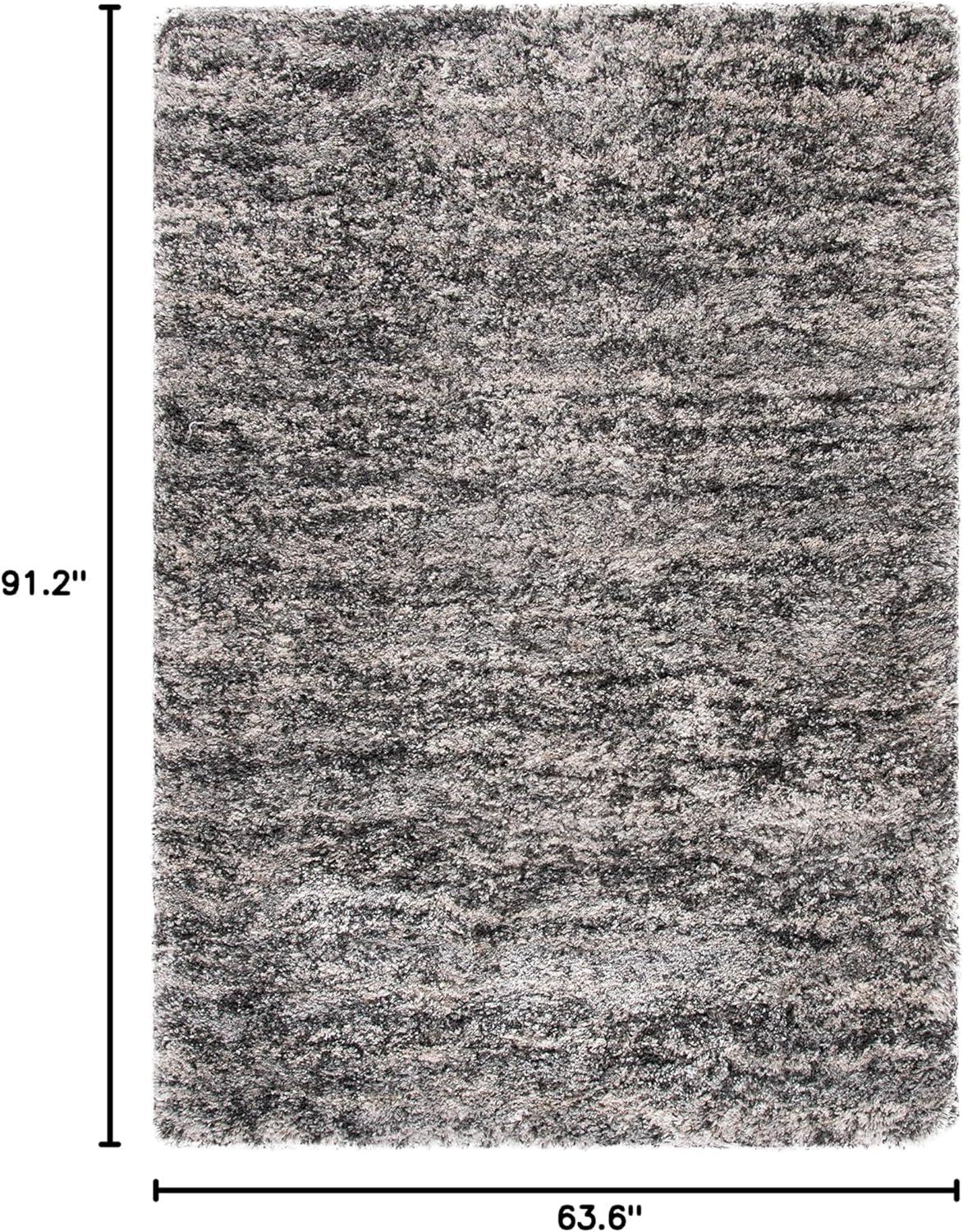 image:imageSAFAVIEH Iceland Shag Collection Area Rug 9 x 12 Cream amp Grey Modern Design Easy Care 25inch Thick Ideal for High Traffic Areas in Living Room Bedroom ISG519AGreyDark Grey