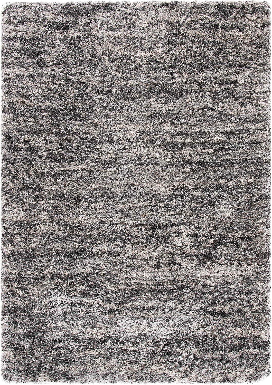 image:imageSAFAVIEH Iceland Shag Collection Area Rug 9 x 12 Cream amp Grey Modern Design Easy Care 25inch Thick Ideal for High Traffic Areas in Living Room Bedroom ISG519AGreyDark Grey