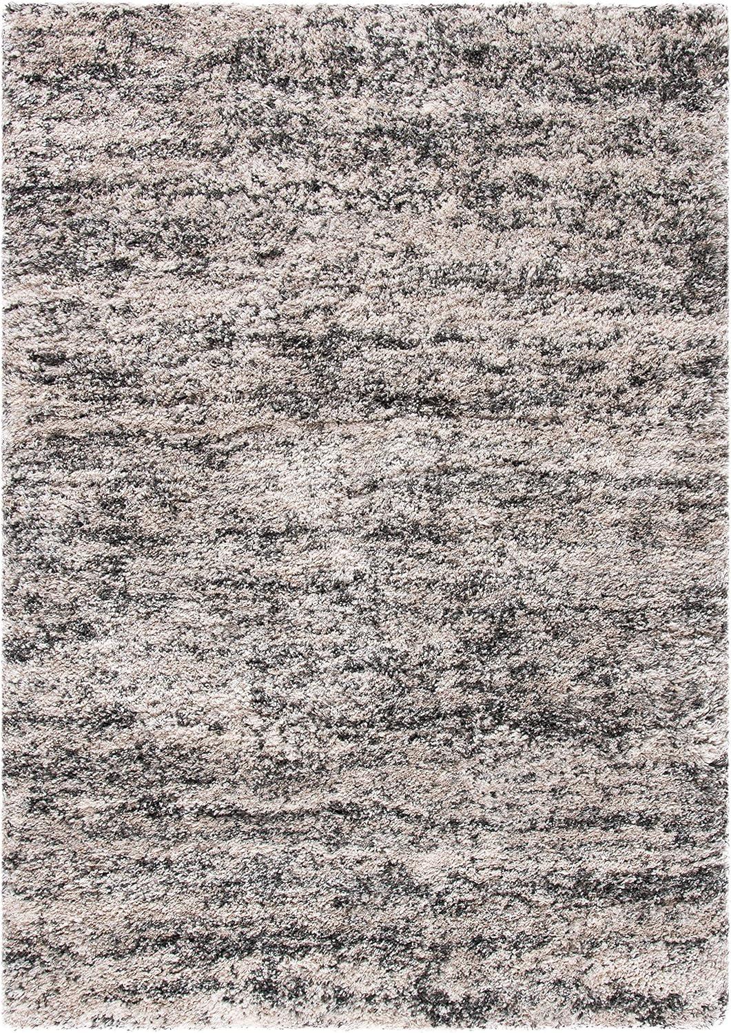 image:imageSAFAVIEH Iceland Shag Collection Area Rug 9 x 12 Cream amp Grey Modern Design Easy Care 25inch Thick Ideal for High Traffic Areas in Living Room Bedroom ISG519ACreamGrey