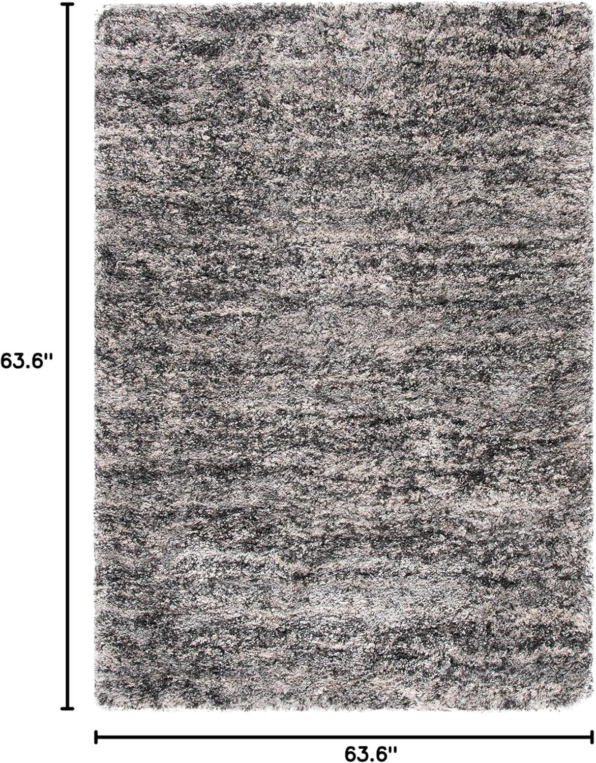 image:imageSAFAVIEH Iceland Shag Collection Area Rug 9 x 12 Cream amp Grey Modern Design Easy Care 25inch Thick Ideal for High Traffic Areas in Living Room Bedroom ISG519AGreyDark Grey