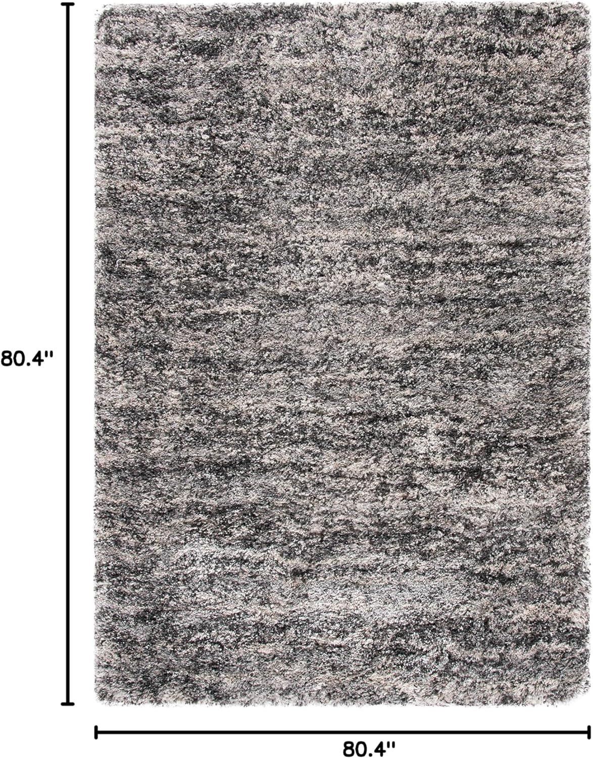 image:imageSAFAVIEH Iceland Shag Collection Area Rug 9 x 12 Cream amp Grey Modern Design Easy Care 25inch Thick Ideal for High Traffic Areas in Living Room Bedroom ISG519AGreyDark Grey
