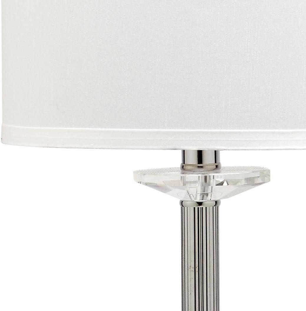 image:imageSAFAVIEH Lighting Collection Marla Modern Crystal Candlestick 31inch Bedroom Living Room Home Office Desk Nightstand Table Lamp Set of 2 LED Bulbs Included