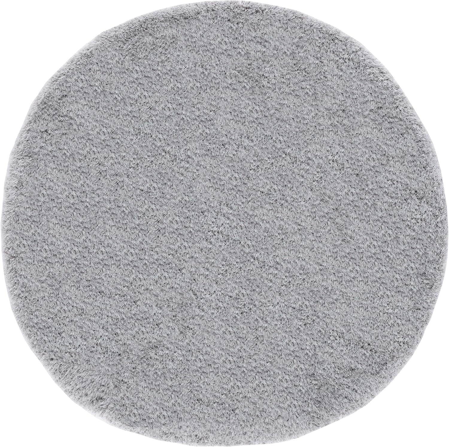 image:imageSAFAVIEH Luxe Shag Collection Area Rug 5 x 8 Ivory Handmade Glam 32inch Thick Ideal for High Traffic Areas in Living Room Bedroom SGX160AGrey