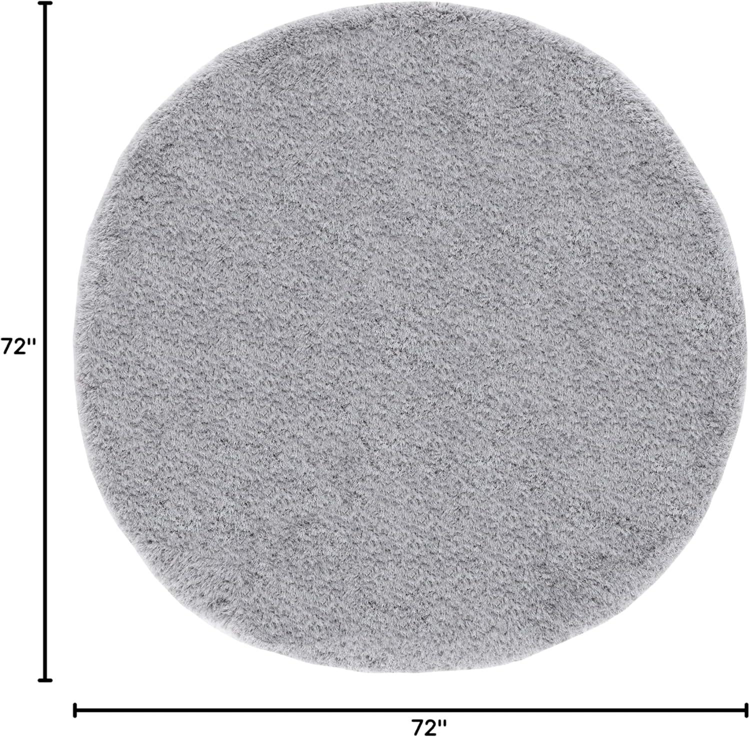 image:imageSAFAVIEH Luxe Shag Collection Area Rug 5 x 8 Ivory Handmade Glam 32inch Thick Ideal for High Traffic Areas in Living Room Bedroom SGX160AGrey