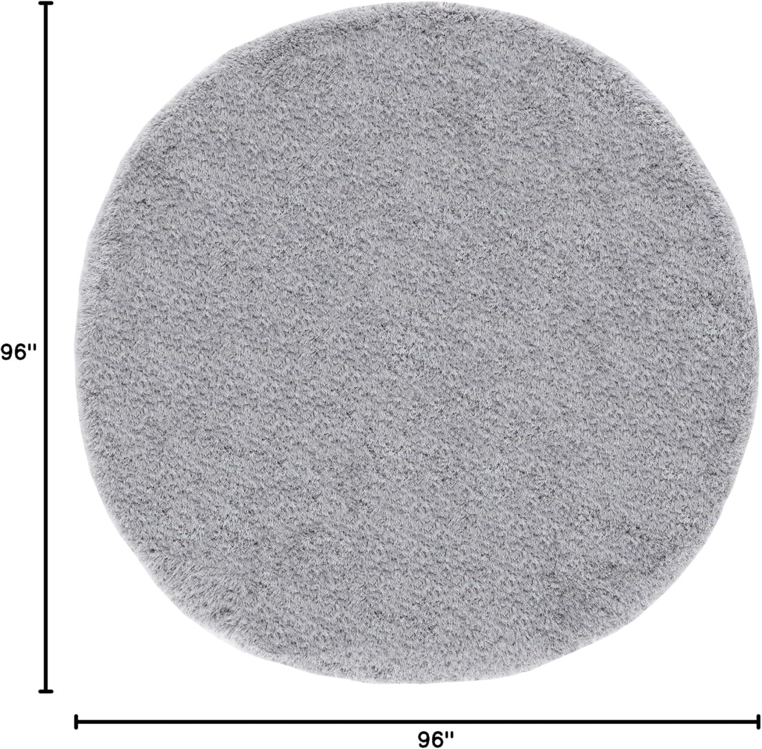 image:imageSAFAVIEH Luxe Shag Collection Area Rug 5 x 8 Ivory Handmade Glam 32inch Thick Ideal for High Traffic Areas in Living Room Bedroom SGX160AGrey