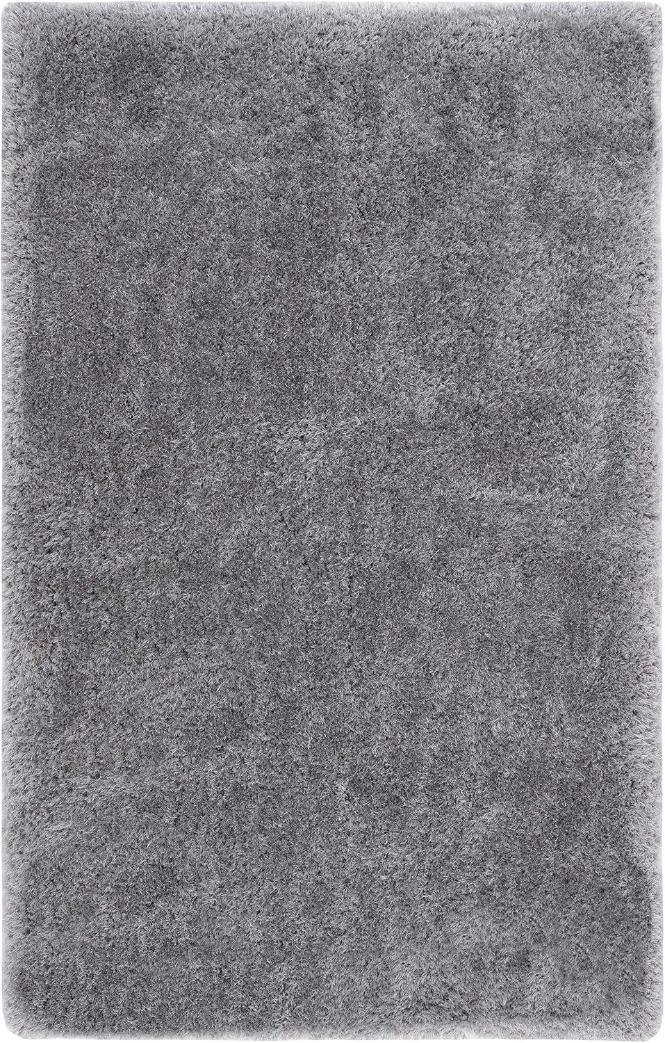 image:imageSAFAVIEH Luxe Shag Collection Area Rug 5 x 8 Ivory Handmade Glam 32inch Thick Ideal for High Traffic Areas in Living Room Bedroom SGX160AGrey