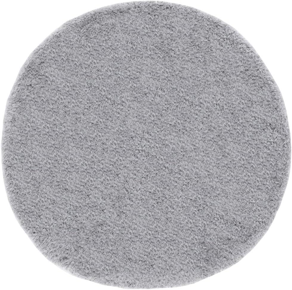 image:imageSAFAVIEH Luxe Shag Collection Area Rug 5 x 8 Ivory Handmade Glam 32inch Thick Ideal for High Traffic Areas in Living Room Bedroom SGX160AGrey