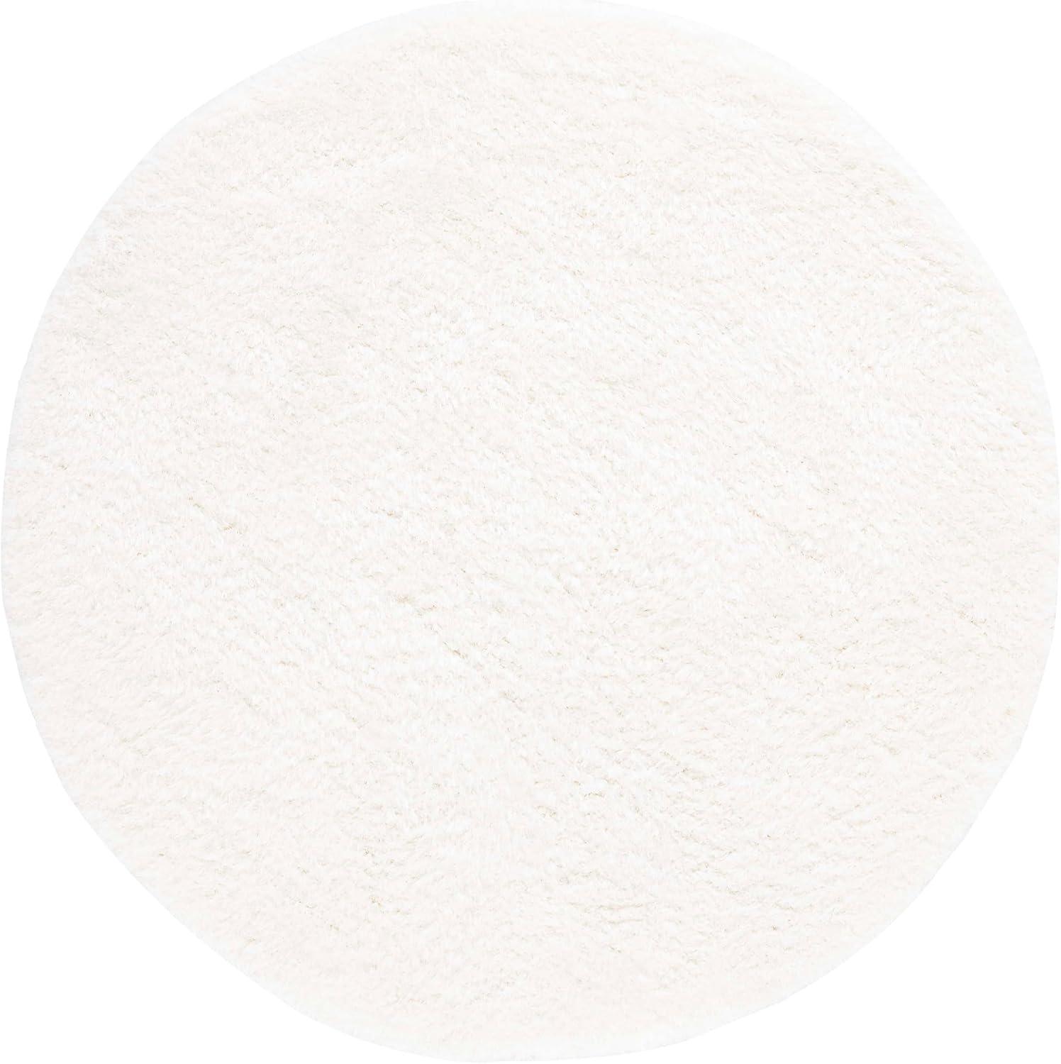 image:imageSAFAVIEH Luxe Shag Collection Area Rug 5 x 8 Ivory Handmade Glam 32inch Thick Ideal for High Traffic Areas in Living Room Bedroom SGX160AIvory