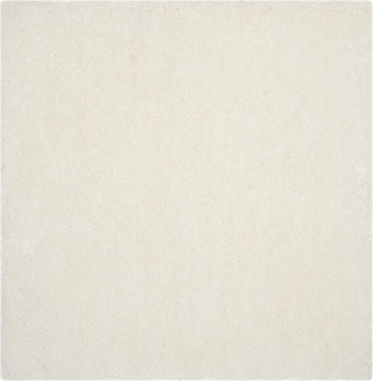 image:imageSAFAVIEH Luxe Shag Collection Area Rug 5 x 8 Ivory Handmade Glam 32inch Thick Ideal for High Traffic Areas in Living Room Bedroom SGX160AIvory