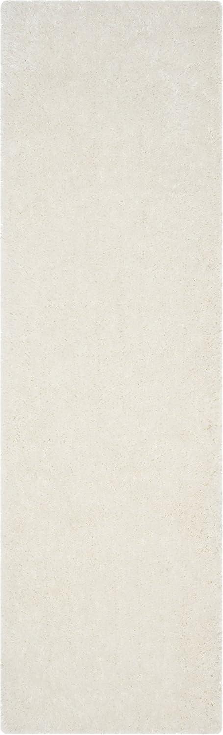 image:imageSAFAVIEH Luxe Shag Collection Area Rug 5 x 8 Ivory Handmade Glam 32inch Thick Ideal for High Traffic Areas in Living Room Bedroom SGX160AIvory