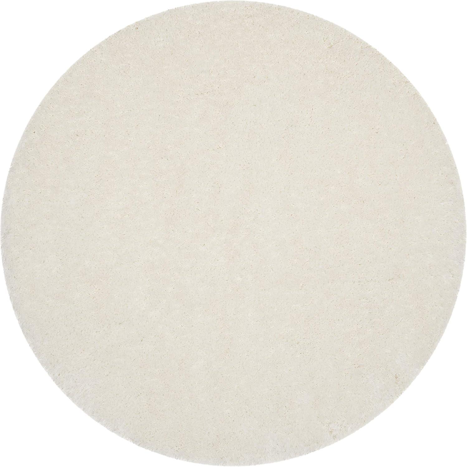 image:imageSAFAVIEH Luxe Shag Collection Area Rug 5 x 8 Ivory Handmade Glam 32inch Thick Ideal for High Traffic Areas in Living Room Bedroom SGX160AIvory