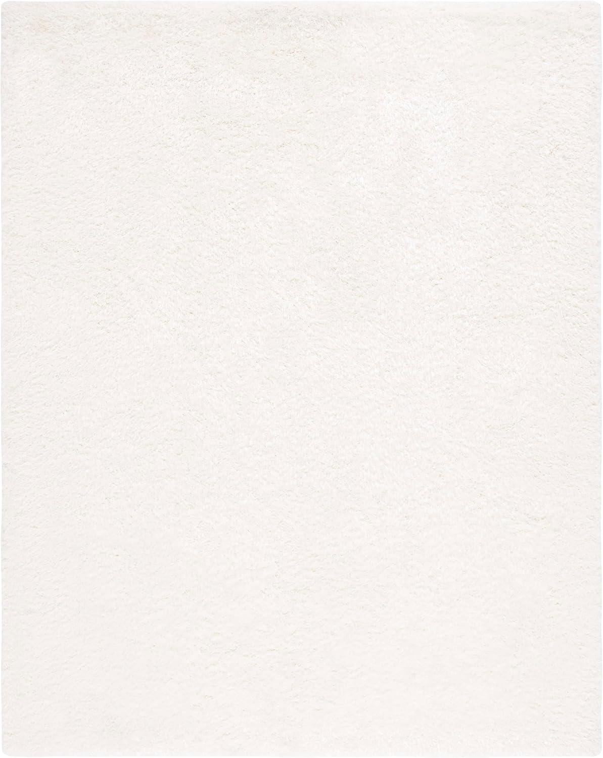 image:imageSAFAVIEH Luxe Shag Collection Area Rug 5 x 8 Ivory Handmade Glam 32inch Thick Ideal for High Traffic Areas in Living Room Bedroom SGX160AIvory