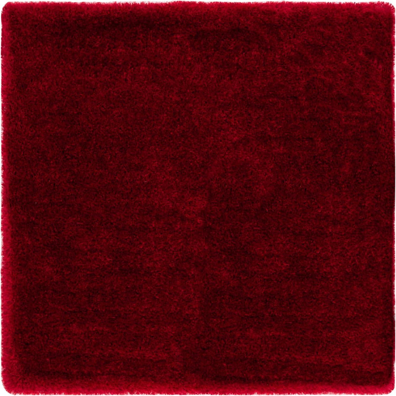 image:imageSAFAVIEH Luxe Shag Collection Area Rug 5 x 8 Ivory Handmade Glam 32inch Thick Ideal for High Traffic Areas in Living Room Bedroom SGX160ARed