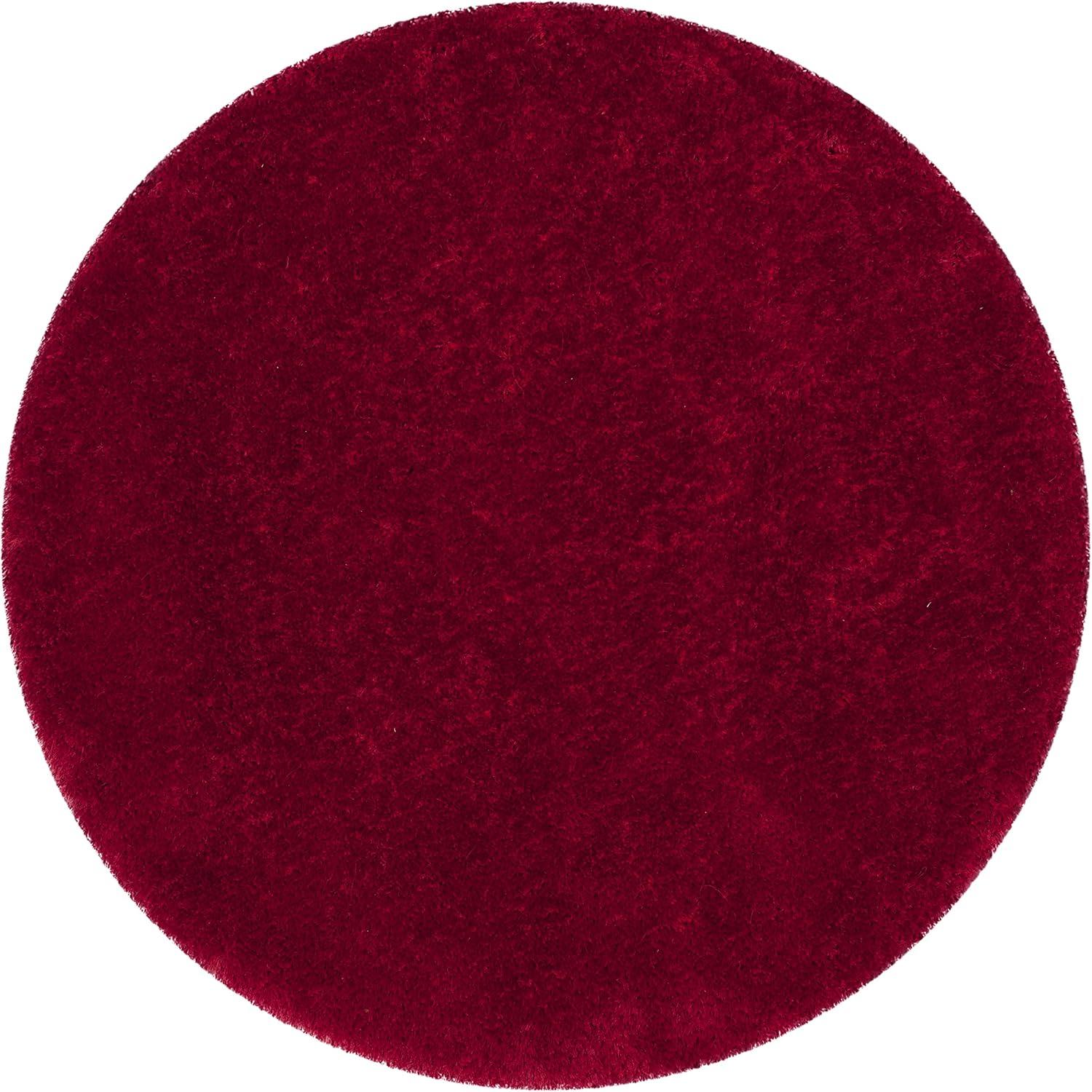 image:imageSAFAVIEH Luxe Shag Collection Area Rug 5 x 8 Ivory Handmade Glam 32inch Thick Ideal for High Traffic Areas in Living Room Bedroom SGX160ARed