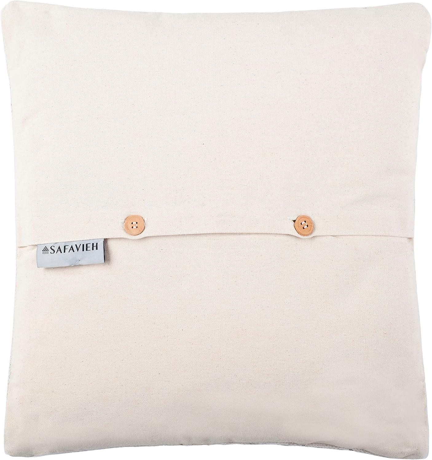 image:imageSAFAVIEH Pillows Collection Striped Taelea Decorative Pillow 18Inch Navy Blue Set of 2Navy Blue
