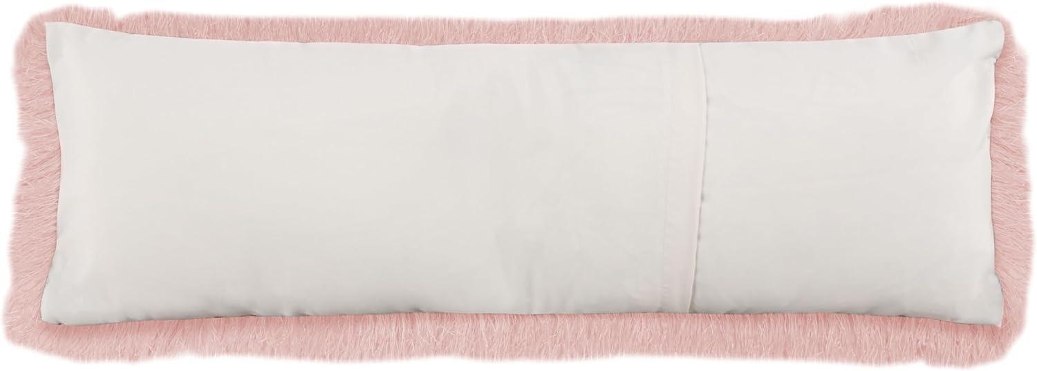 image:imageSAFAVIEH Soleil IndoorOutdoor Shag Throw Pillow 22x22 ChampagneBlush