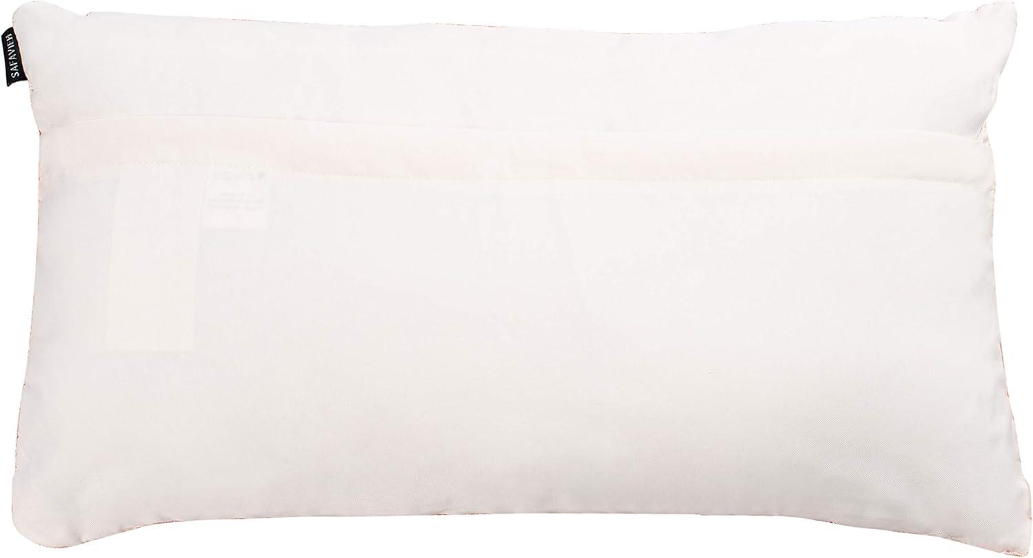 image:imageSAFAVIEH Soleil IndoorOutdoor Shag Throw Pillow 22x22 ChampagneBlush