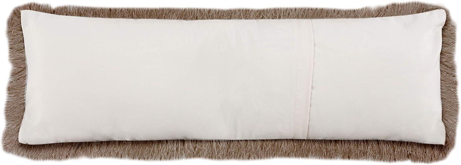 image:imageSAFAVIEH Soleil IndoorOutdoor Shag Throw Pillow 22x22 ChampagneChampagne