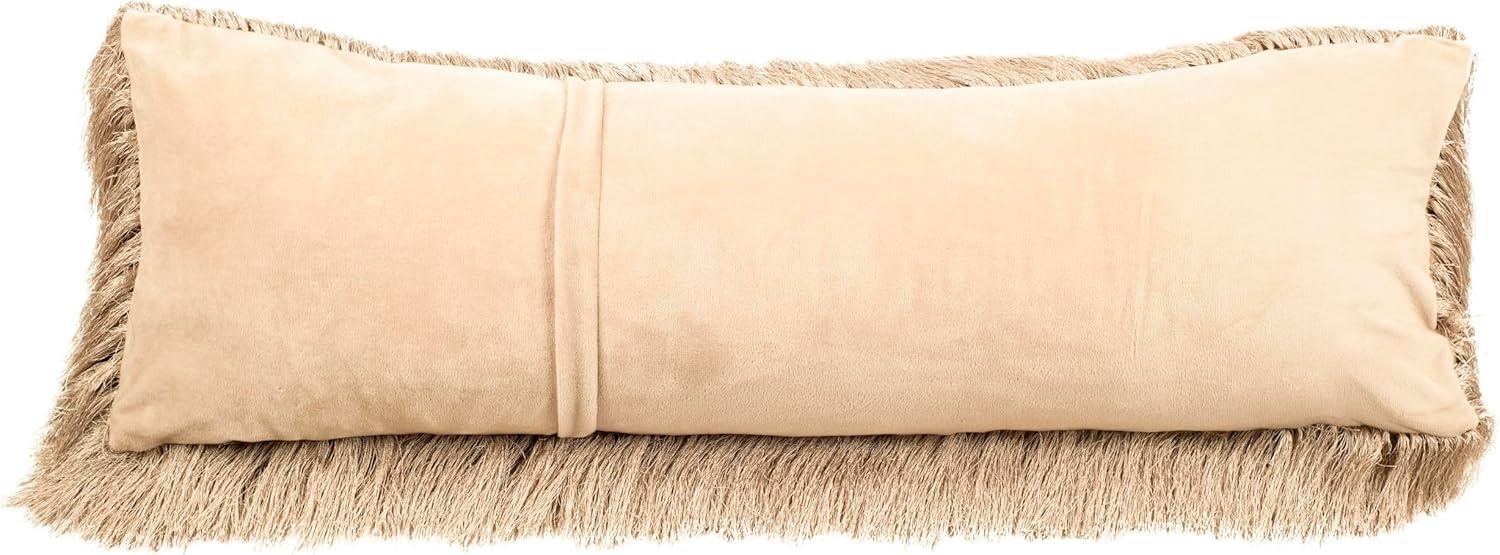 image:imageSafavieh Cali Shag Throw Pillow SilverBeige