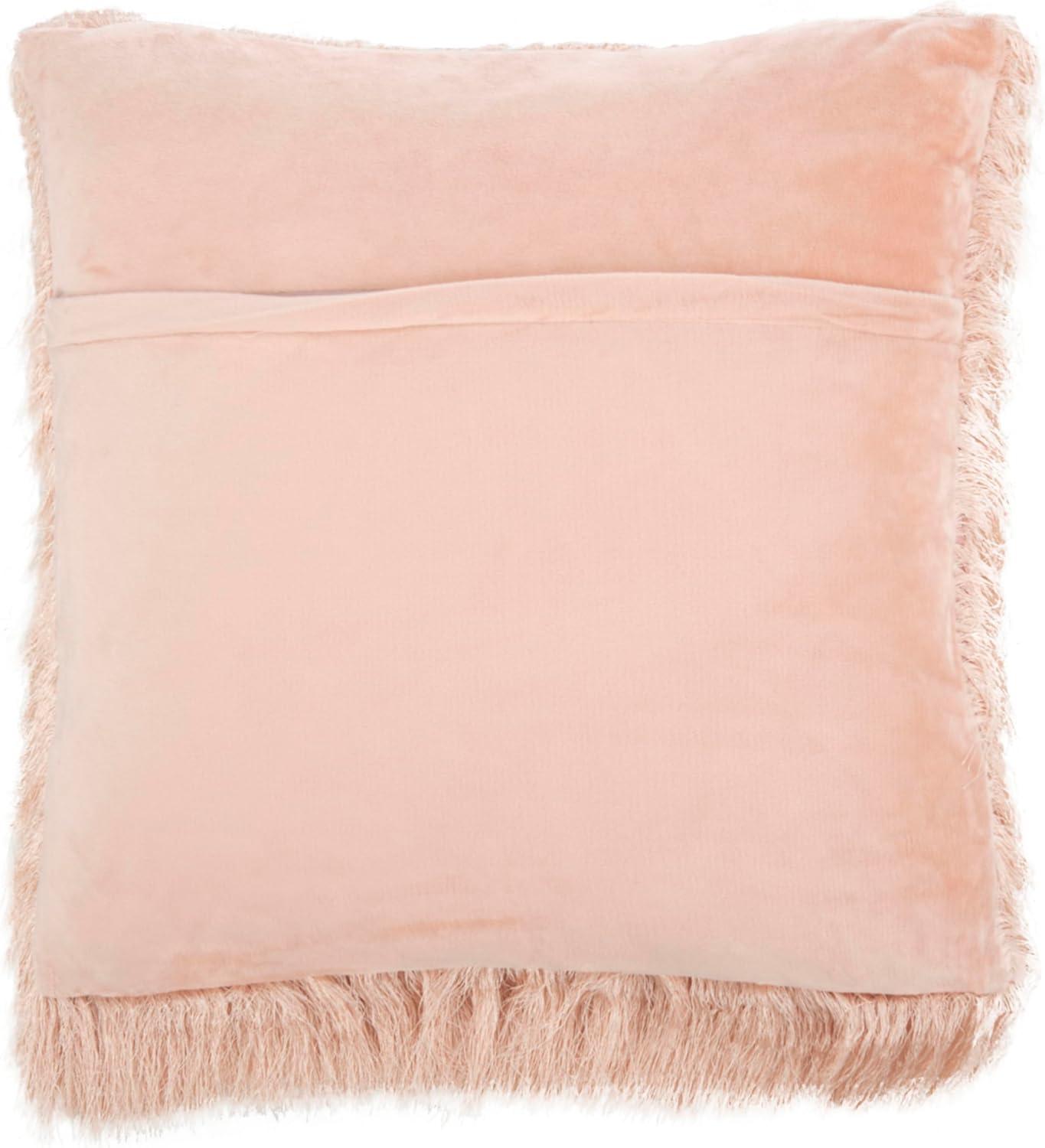 image:imageSafavieh Cali Shag Throw Pillow SilverBlush