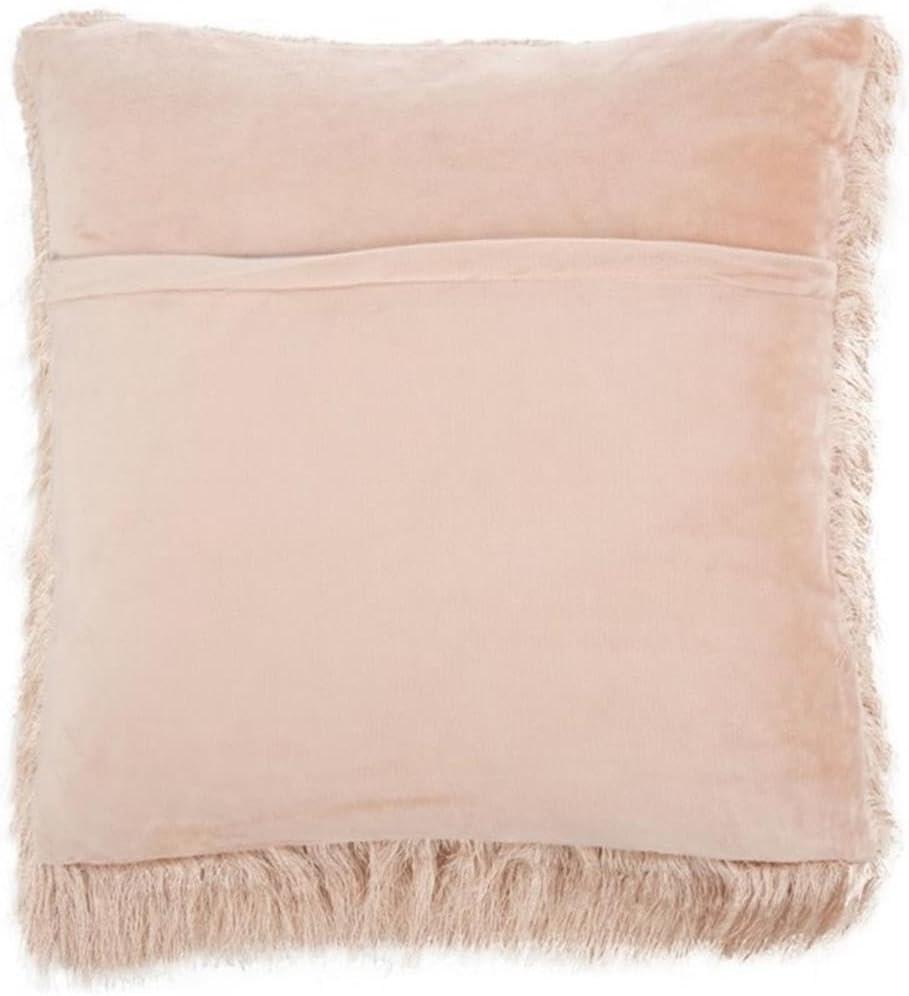 image:imageSafavieh Cali Shag Throw Pillow SilverBlush