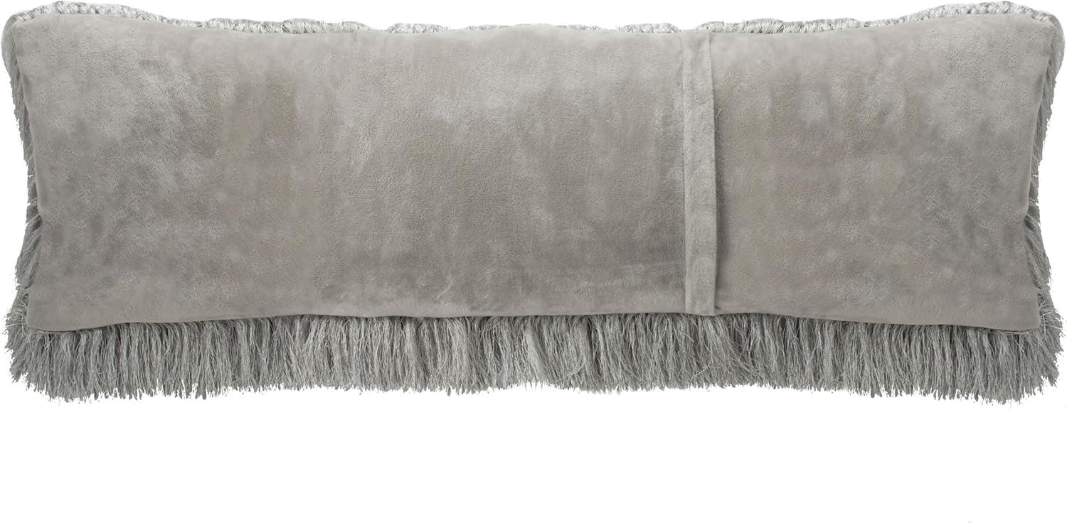 image:imageSafavieh Cali Shag Throw Pillow SilverSilver