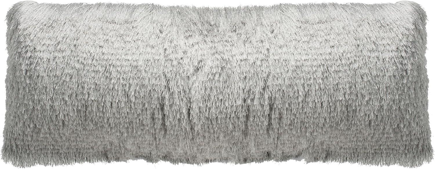 image:imageSafavieh Cali Shag Throw Pillow SilverSilver