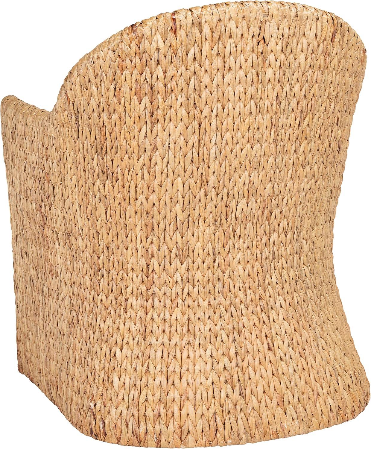 image:imageSafavieh Couture Home Collection Solomon Rattan NaturalBeige Cushion Water Hyacinth Dining Chair Fully Assembled CWK2000A Rattan