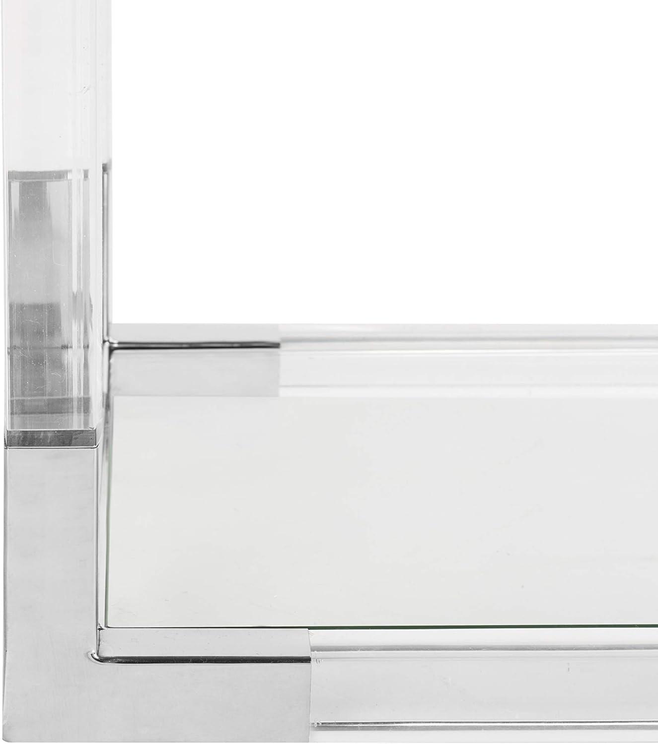 image:imageSafavieh Couture Home Louisa Glam Silver Acrylic End TableSilver