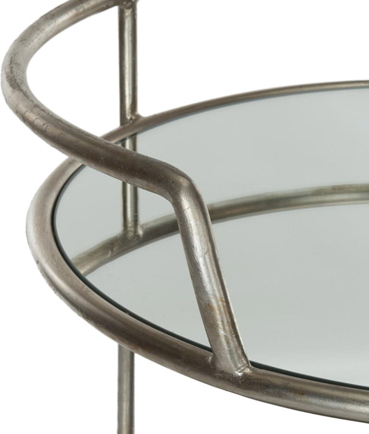image:imageSafavieh Home Collection Dulcinea Silver Bar CartSilver Mirror