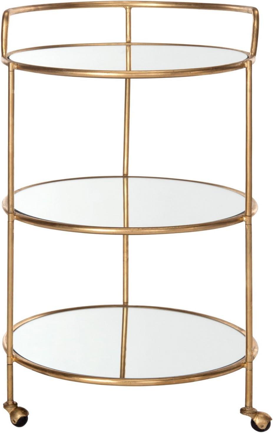 image:imageSafavieh Home Collection Dulcinea Silver Bar CartSilver Mirror