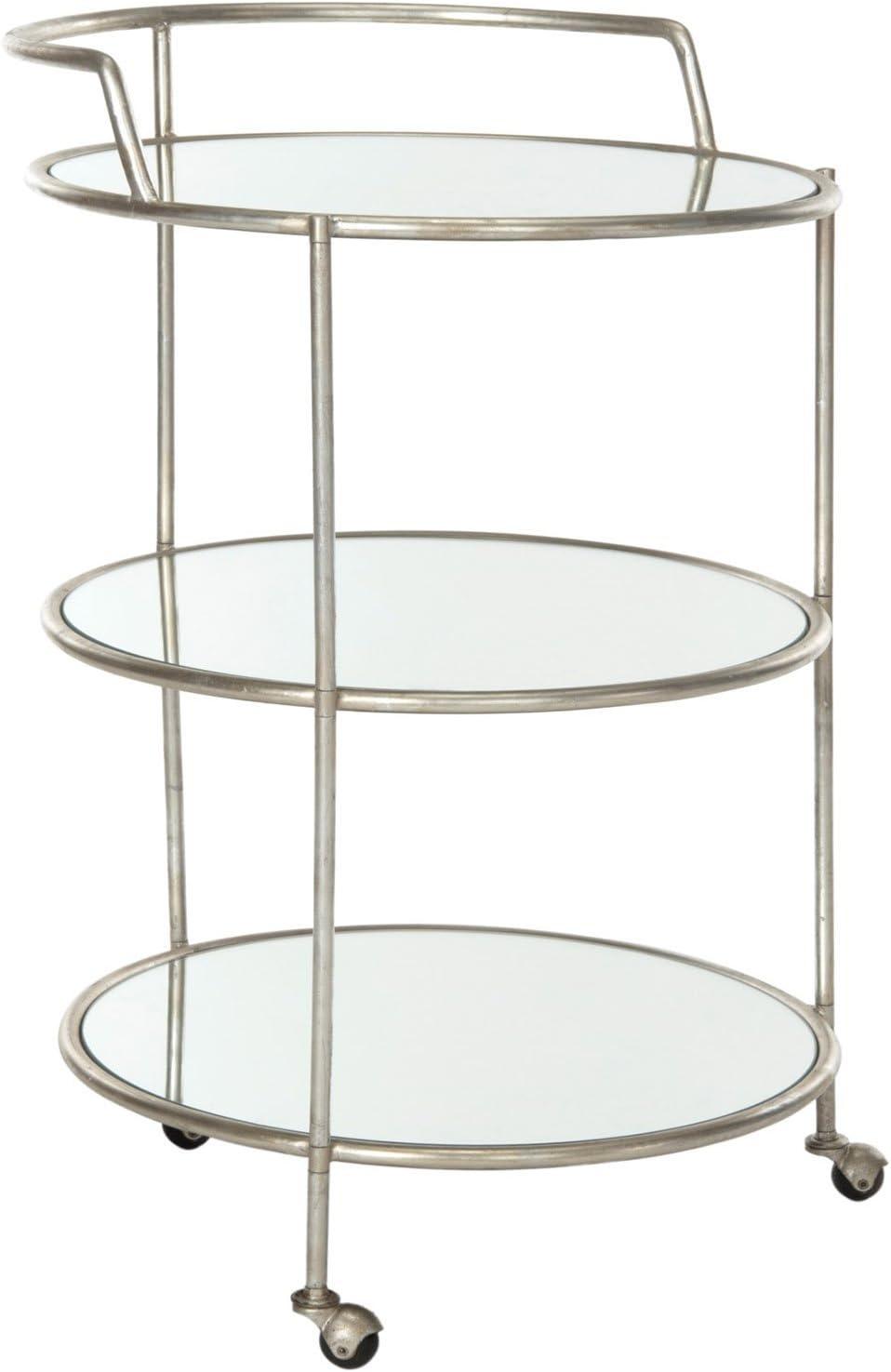 image:imageSafavieh Home Collection Dulcinea Silver Bar CartSilver Mirror