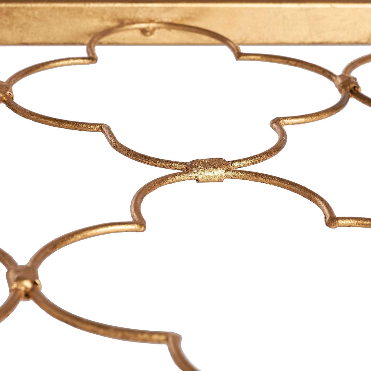 image:imageSafavieh Home Collection Hanzel Silver Leaf Glass Side TableGold Glass