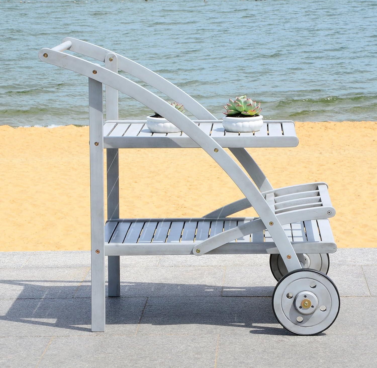 image:imageSafavieh Outdoor Living Collection Lodi Tea CartGrey