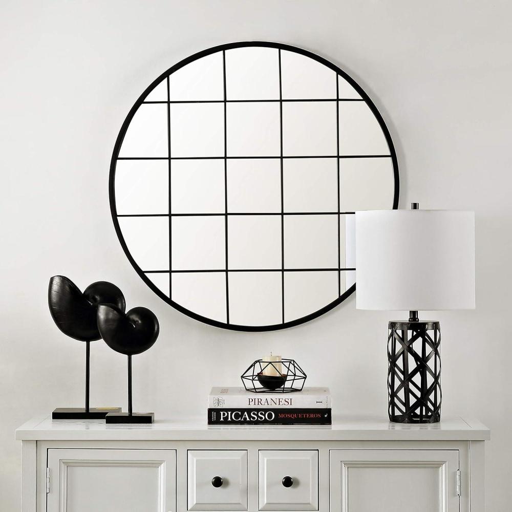 image:imageSAFAVIEH 362Inch Round Simmie Wall Mirror
