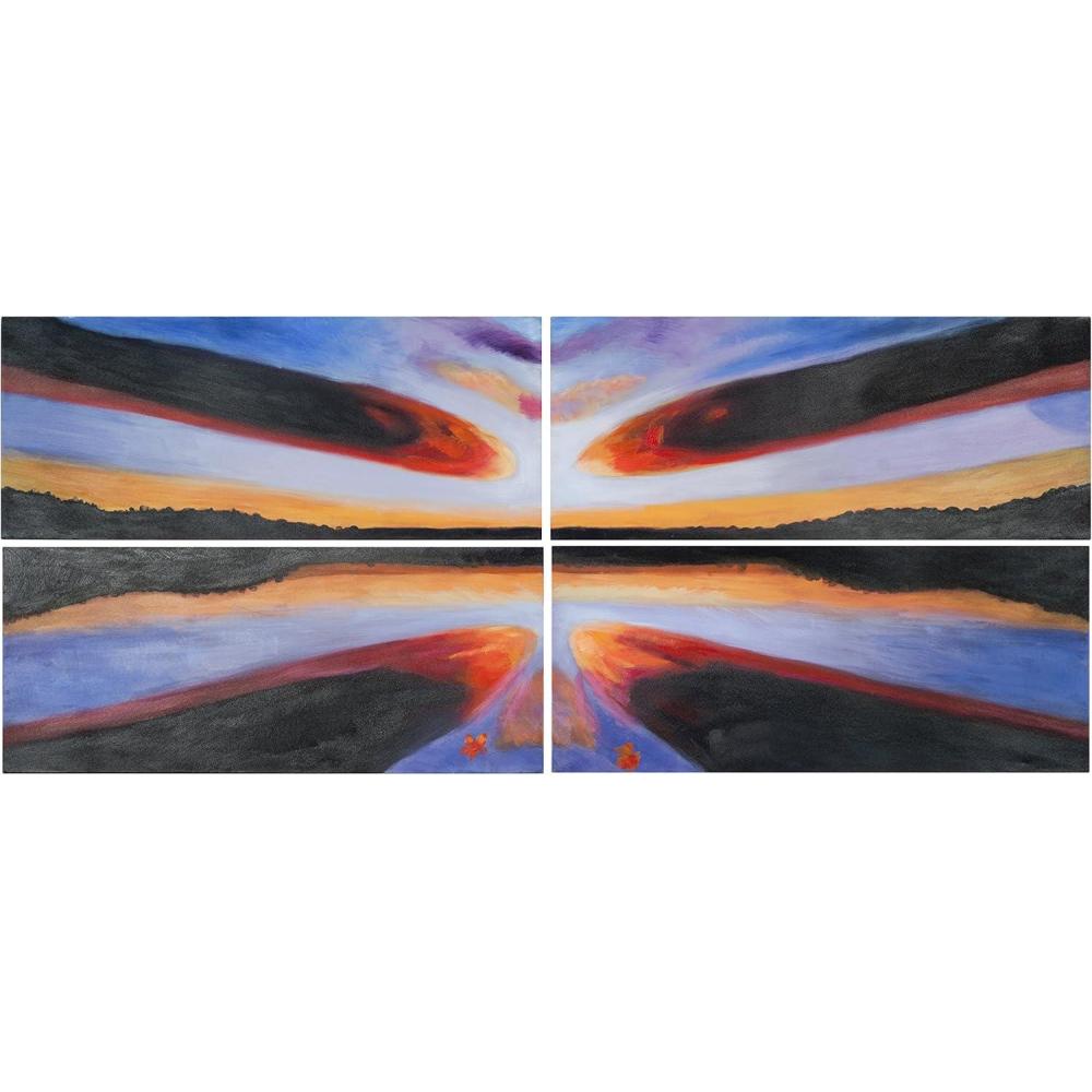 image:imageSAFAVIEH ART2037A Art Collection Sailors Paradise 4Piece Wall Art