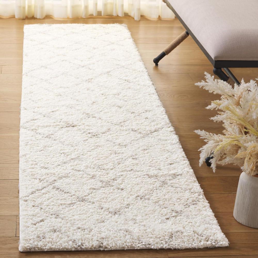 image:imageSAFAVIEH Area Rug 8x10 Arizona Shag Collection Large Ivory amp Beige Moroccan Boho Design NonShedding amp Easy to Clean Ideal for Living Room Bedroom Dining Space ASG743AIvoryBeige