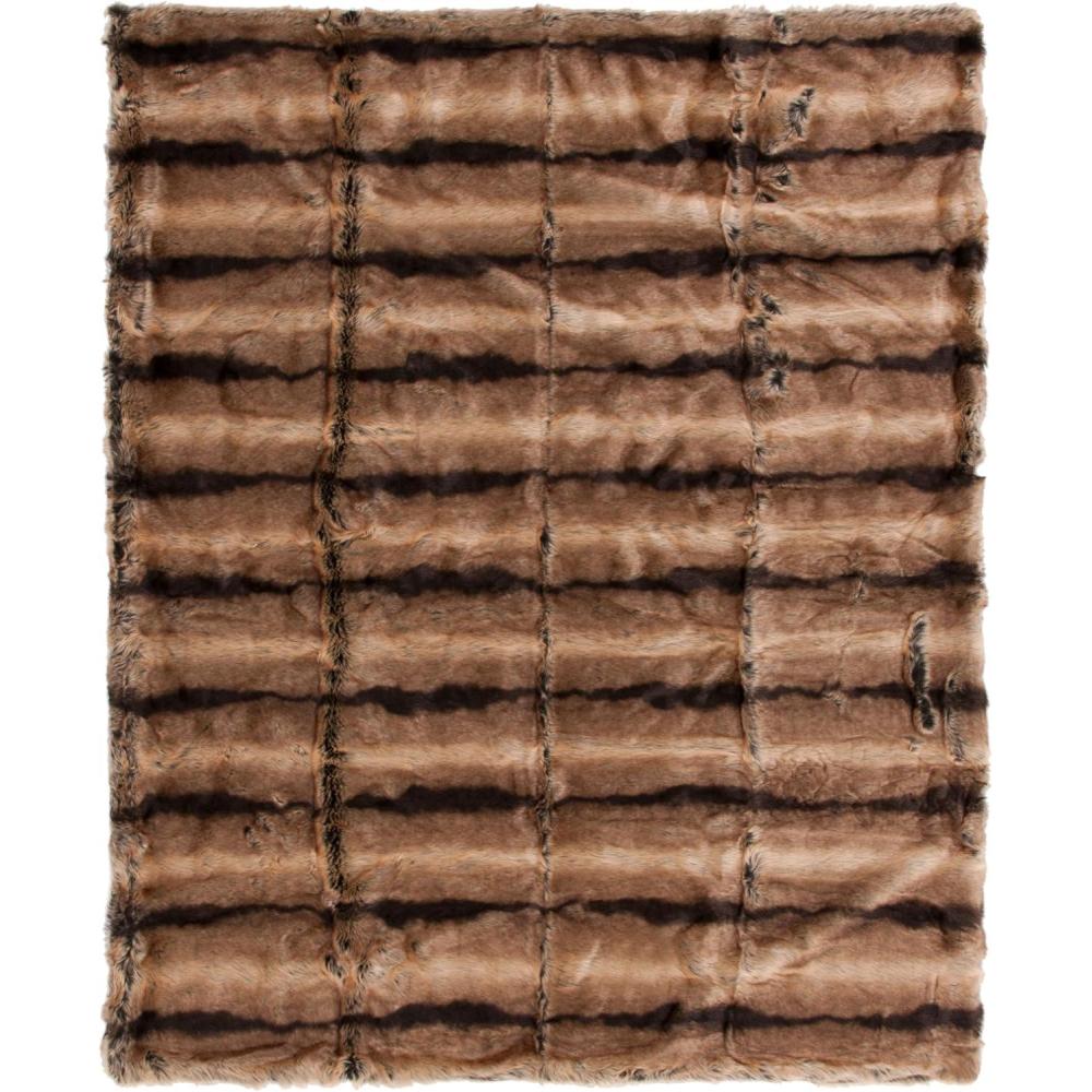 image:imageSAFAVIEH Faux Luxe Brick Throw Blanket 60x72 ChocolateChocolate