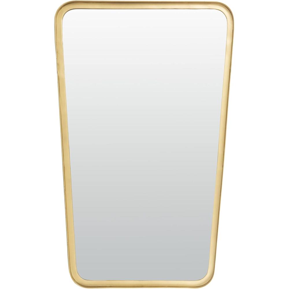 image:imageSAFAVIEH Home Alta Brushed Brass 32inch High Decorative Accent Mirror