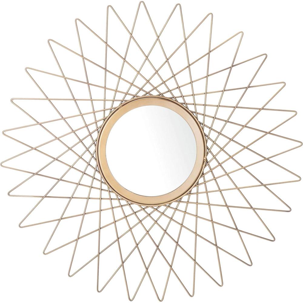 image:imageSAFAVIEH Home Bilsons Gold Sunburst Round 23inch Decorative Accent Mirror