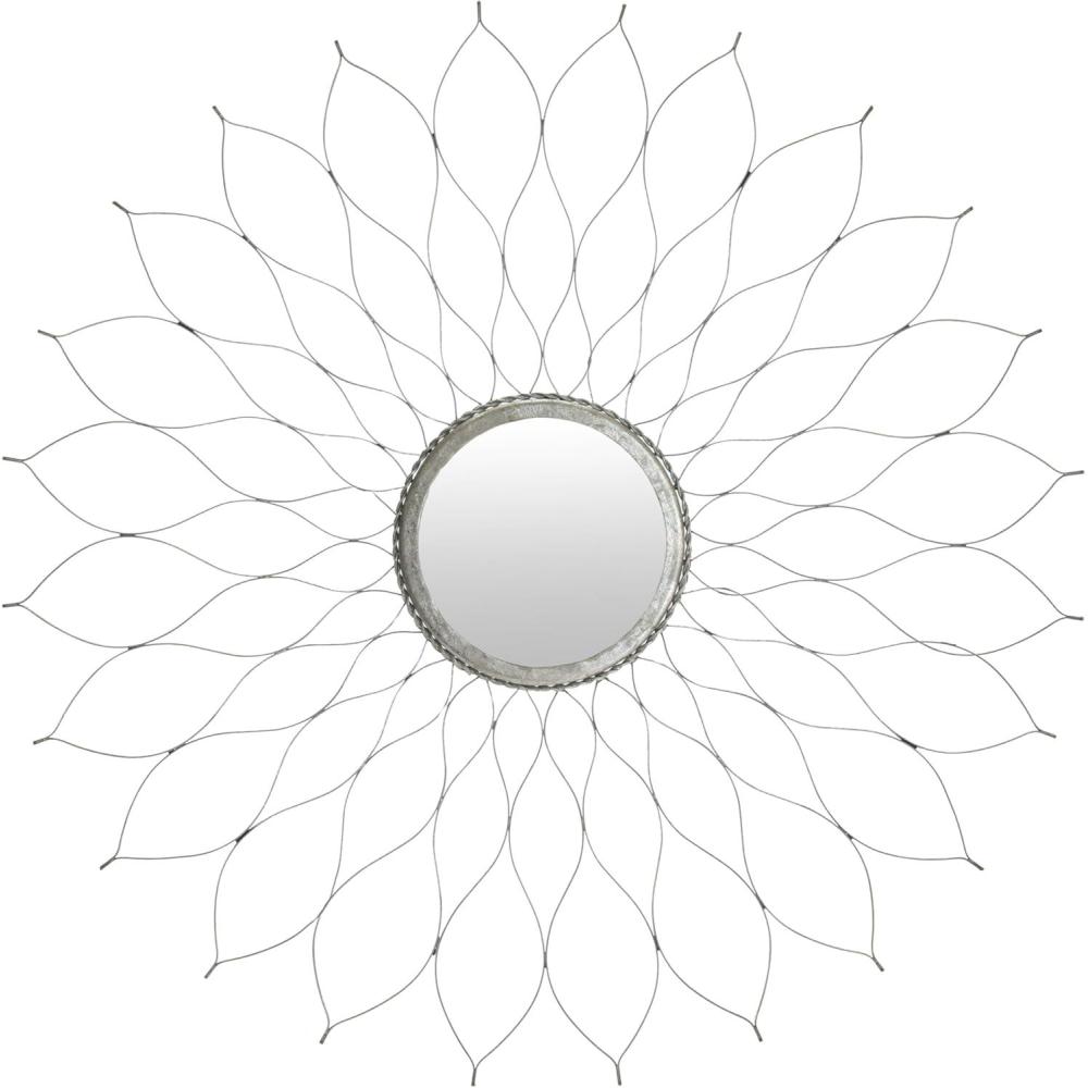 image:imageSAFAVIEH Home Collection Antique Flower MirrorSilver