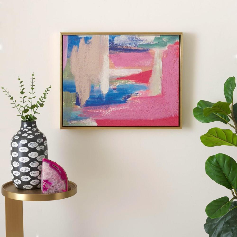 image:imageSAFAVIEH Home Collection Rejuvenation 20 x 16 Framed Linen Canvas Wall Art Decor Ideal for Living Room Bedroom Foyer Entryway