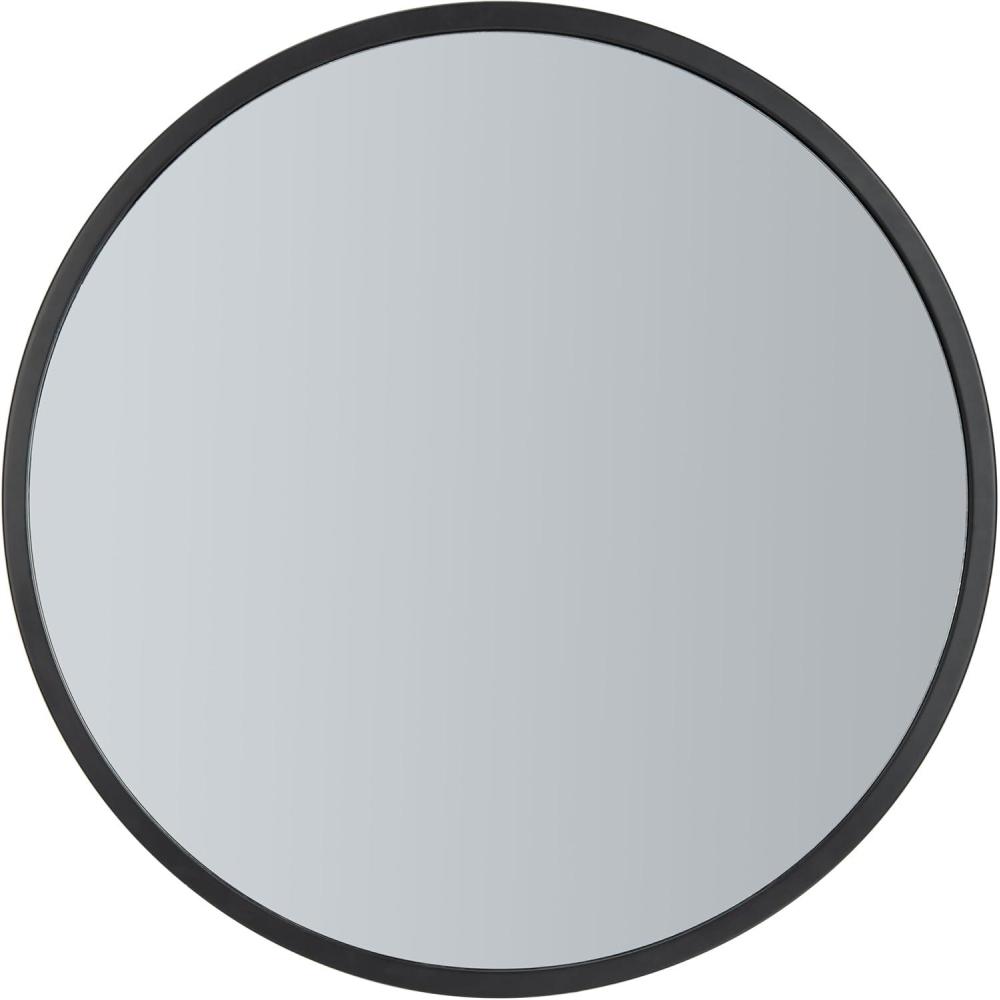 image:imageSAFAVIEH Home Eason Silver Round 30inch Decorative Accent MirrorBlack