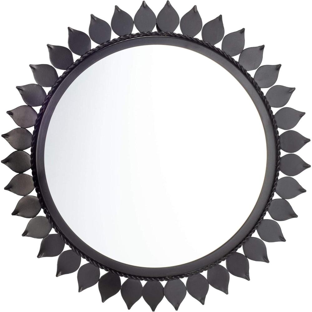 image:imageSAFAVIEH Home Nally Matte Black 21inch Decorative Accent Mirror