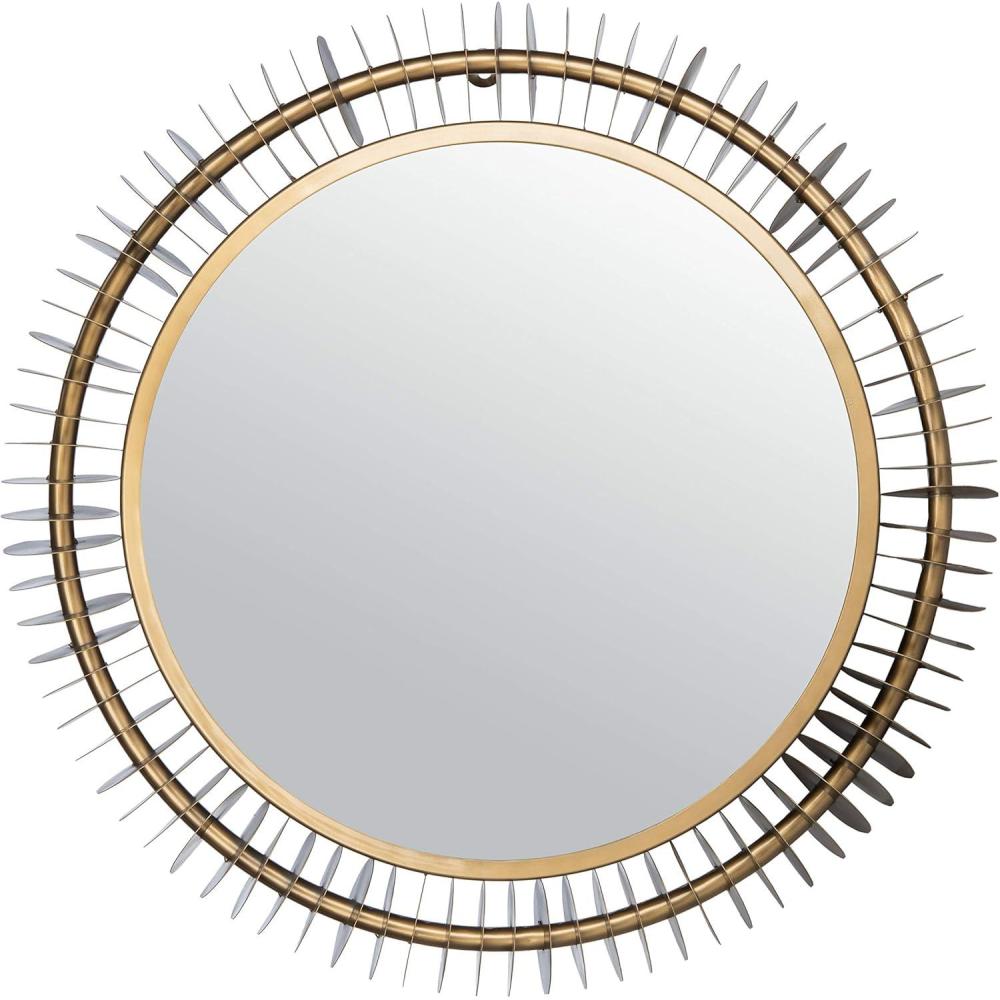 image:imageSAFAVIEH Home Storm Brass Antique 30inch Decorative Accent Mirror
