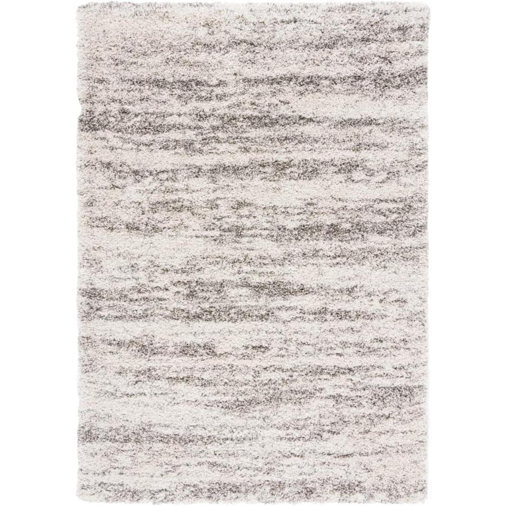 image:imageSAFAVIEH Hudson Shag Collection Area Rug 6 x 9 Ivory amp Beige Modern Design NonShedding amp Easy Care 2inch Thick Ideal for High Traffic Areas in Living Room Bedroom SGH206BIvoryGrey