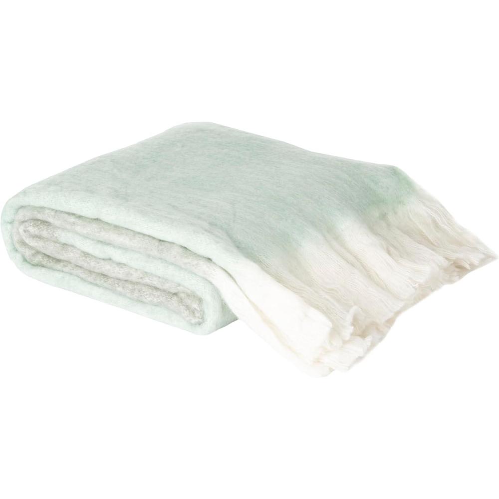 image:imageSAFAVIEH Kartia Throw Blanket 50x61 GreyAqua